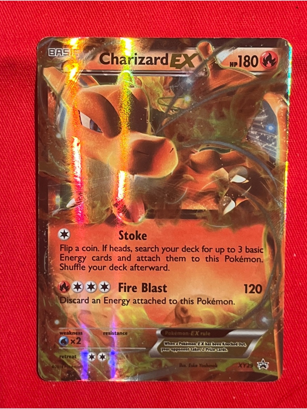 Pokemon Charizard EX Holographic Card - XY29 Promo